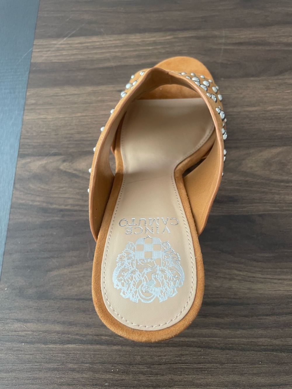 Suede open toe heels - Picture 4 of 5